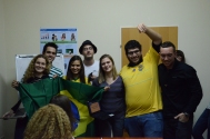 The Brazilians presenting their country
