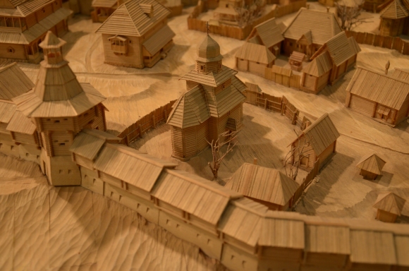 A prototypical model of ancient Kyiv (being a student of urban design, I am amazed at the high level of details the artists have put in to create such a large scale model. It was already difficult and tedious enough for me to make small-scale detailed models for my course...)